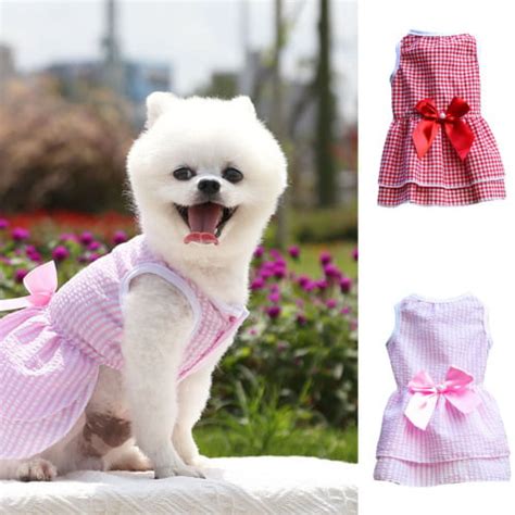Topoint Puppy Tutu Skirt Dog Dress Pet Cute Small Dog Skirt Dress Bow