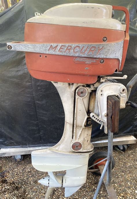 Vintage 1957 Mercury Mark 25 Outboard Motor Serviced Runs Read