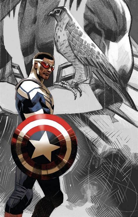 Sam Wilson Captain America Comic Art Preview Captain America Sam