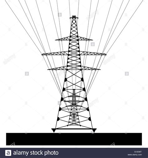 Power transmission line. Vector EPS 10 Stock Vector Image & Art - Alamy
