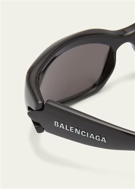 Balenciaga Mens Rectangle Injection Sunglasses Bergdorf Goodman