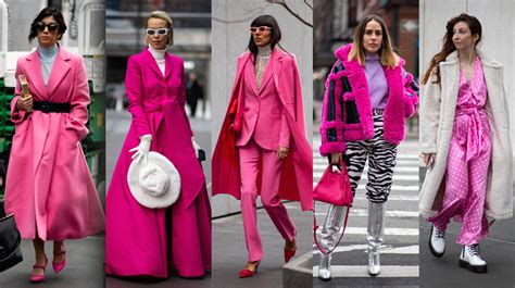 Bright Pink Was A Street Style Hit On Day 4 Of New York Fashion Week