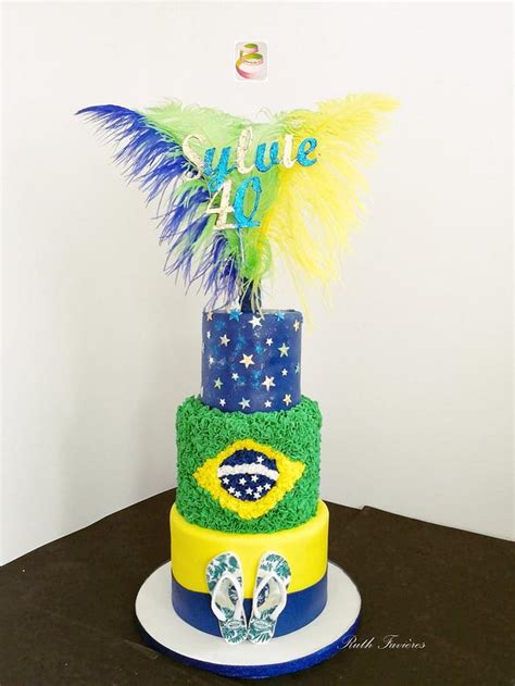 Brasil Decorated Cake By Ruth Gatoandcake Cakesdecor