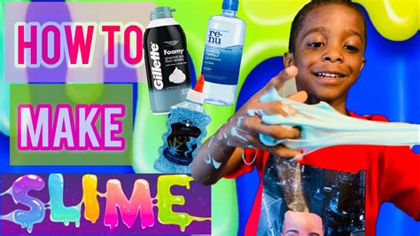 Diy Slime How To Make Slime Using Glue Shaving Cream And Contact Solution Youtube