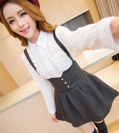 High Waist Suspender Skirt From Harajuku Fashion Skirts Suspender