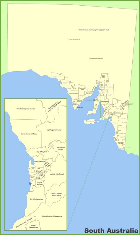 South Australia Local Government Area Map Gambaran