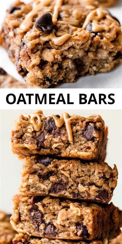 These healthy no bake peanut butter oatmeal bars make a wonderful snack or healthy dessert and are delicious straight from the fridge. Peanut Butter Banana Oatmeal Bars in 2020 | Oatmeal ...
