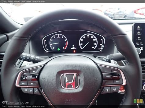 Black Interior Steering Wheel For The 2020 Honda Accord Sport Sedan