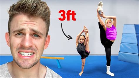 My Daughter Challenges The Worlds Smallest Gymnast Youtube