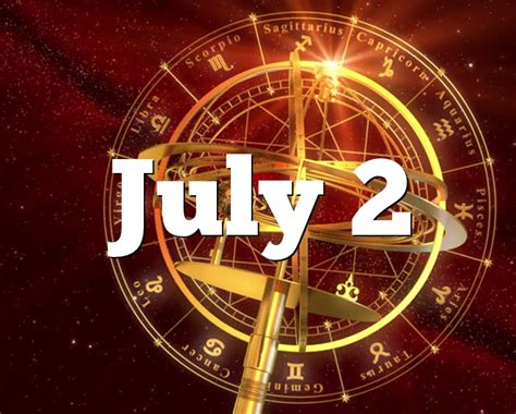 Latest astrology news, watch daily horoscopes bhavishyavani with acharya indu prakash, who tells your horoscope, today's horoscope for thursday, july 30th. July 2 Birthday horoscope - zodiac sign for July 2th