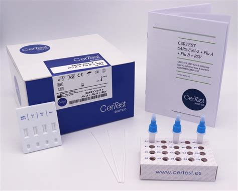 SARS CoV 2 Flu A Flu B RSV CERTEST Biotec IVD Diagnostic Products