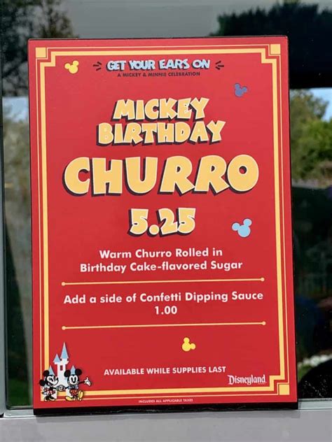 Review Mickey Birthday Churro Get Your Ears On Celebration At