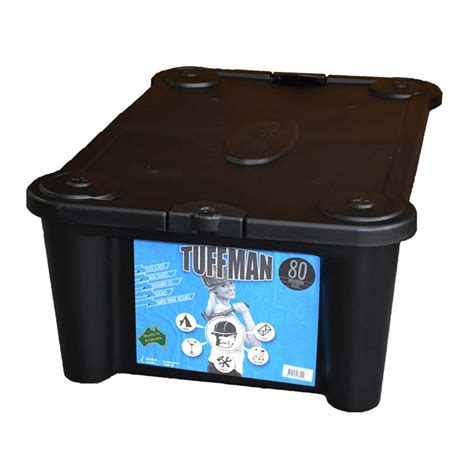 For those who have been looking for a heavy duty storage cabinet for outdoor or garage, this is an incredible cabinet, a lot better than those rubbermaid. Tuffman 80L Black Heavy Duty Storage Container I/N 2582625 ...