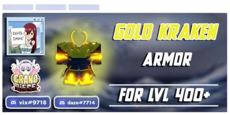 Beli Item Kraken Armor Gold Grand Piece Online Gpo Roblox