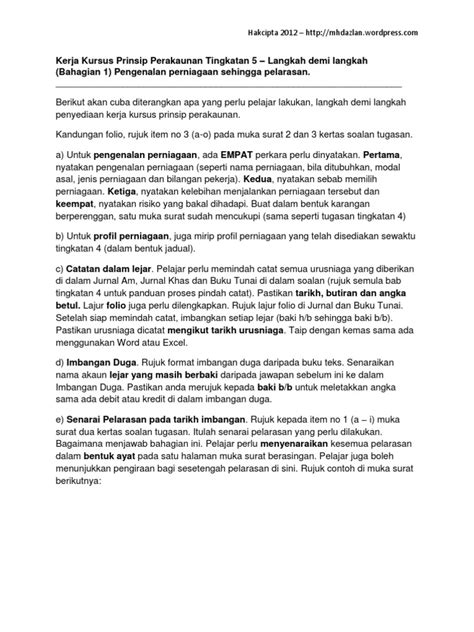 Akaun Folio Jawapan Tingkatan 5 2017 Pengenalan  malakowe