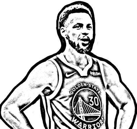 Steph Curry Coloring Pages Printable