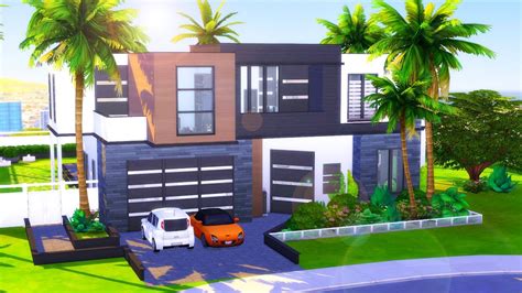 Ultra Modern House Sims 4 Speed Build Youtube