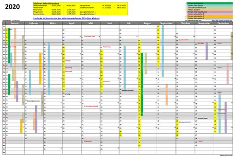 Jahresplaner 2021 sind als kalender im büro sehr beliebt. AMV-Jahreskalender 2020 | Alle-meine-Vorlagen.de