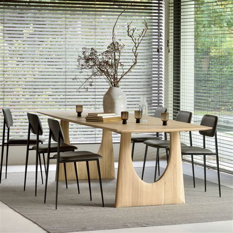 Ethnicraft Oak Geometric Dining Table Bayside Furniture
