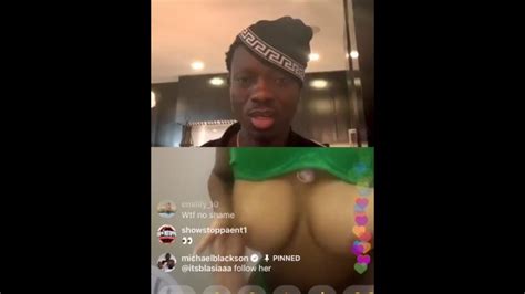 Watch Micheal Blackson Titty Tuesday Thot Itblasiaa Shows Everything