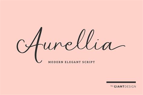 Aurellia Elegant Modern Script Font Stunning Script Fonts Creative