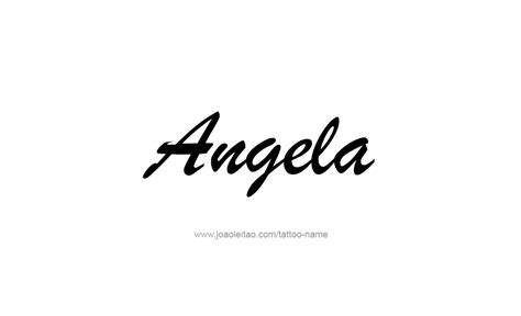Angela Name Designs