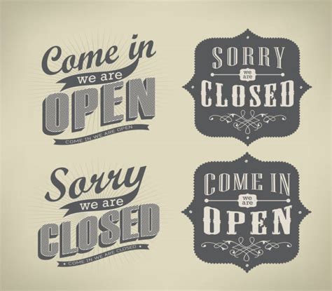 Top 60 Closed Sign Clip Art Vector Graphics And