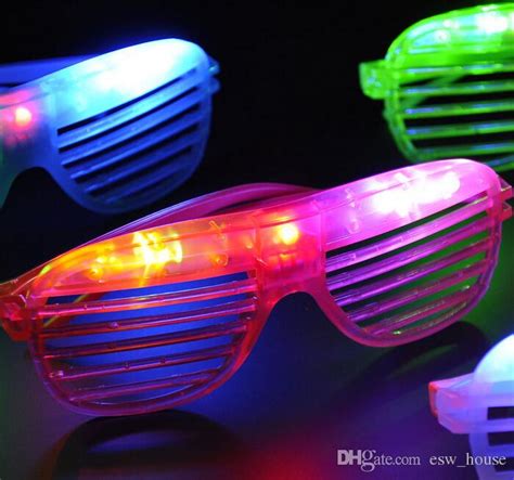 2020 Fashion Led Light Glasses Flashing Shutters Shape Glasses Led Flash Glasses Sunglasses