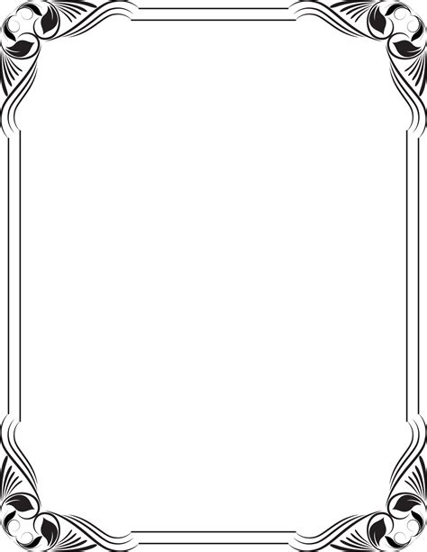 Border Line Art Design Png Download Free Mock Up