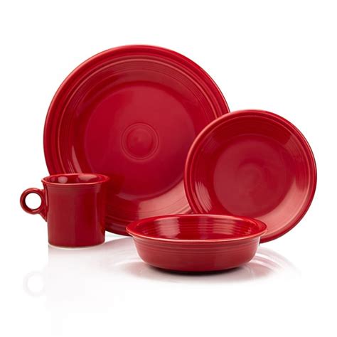 16 Piece Classic Dinnerware Set Scarlet Fiesta® Everything Kitchens
