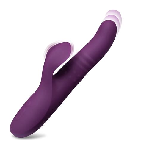 Simzone Thrusting Rabbit Vibrator Waterproof Rechargeable Adult Sensory Toys For Women Triple