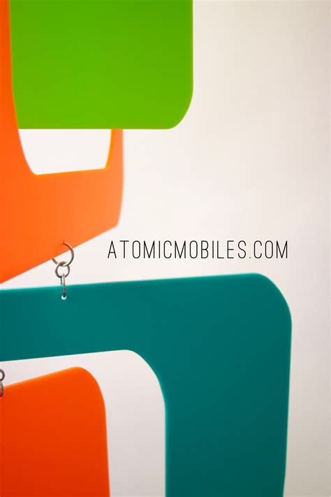 Bold Color Lovely Modern Style Vertical Art Mobiles By Atomicmobiles