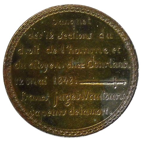 Batailles trois glorieuses révolte des canuts insurrection républicaine à paris en juin 1832 guerre de vendée et chouannerie de 1832 révolution française de 1848 journées de juin coup d'état du 2 décembre 1851 commune de paris semaine sanglante modifier la révolution française de 1848 , parfois dénommée « révolution de février », est la troisième révolution française après. #62434 Révolution de 1848, Médaille : TTB+, Politique ...