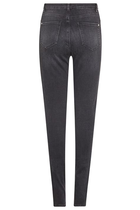 Washed Black Ultra Stretch Skinny Jeans Long Tall Sally