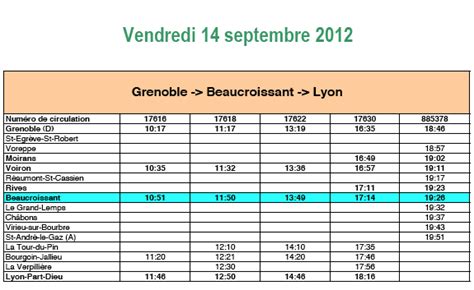 De à date date de retour (optionnel). A la Beaucroissant en train: les horaires | Sillon 38 - Le ...