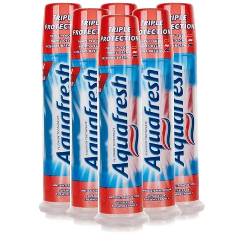 Aquafresh Triple Protection Pump 6 Pack Toothpaste Chemist Direct