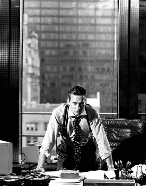 Admiring the power of the unsparing corporate raider gordon gekko (michael douglas), fox entices gekko into mentoring him by providing insider trading. Corporate Pirate: Michael Douglas as Gordon Gekko in Wall ...