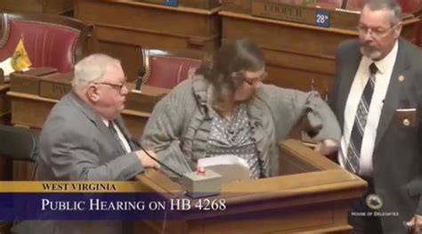 Woman Dragged From West Virginia Hearing After Listing Lawmakers Oil
