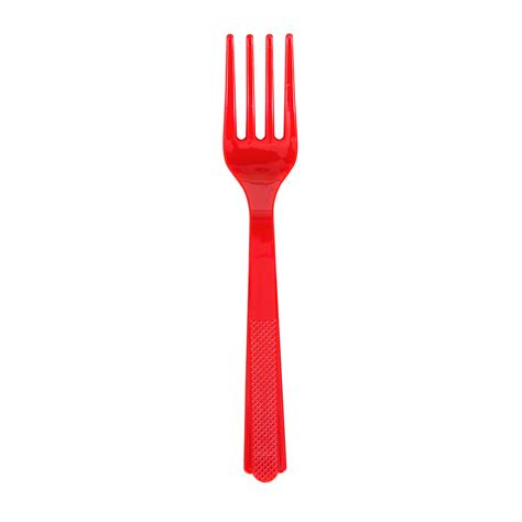 Way To Celebrate Plastic Forks Ravishing Red 24ct