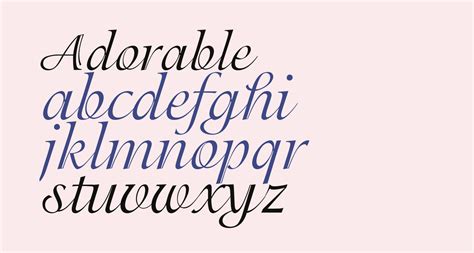 Adorable Free Font What Font Is