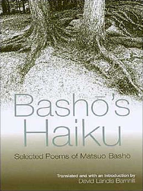 Matsuo Basho Bashos Haiku Selected Poems Haiku Poetry