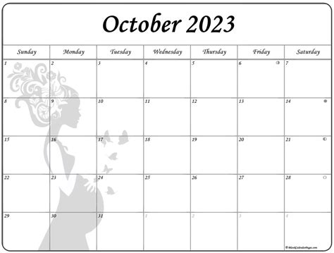 Collection Of October 2023 Photo Calendars With Image Filters