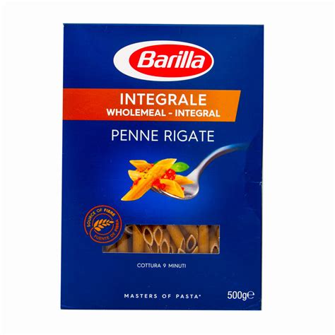 Barilla Whole Wheat Integrale Pennette Rigate 500g Pasta Lulu Uae