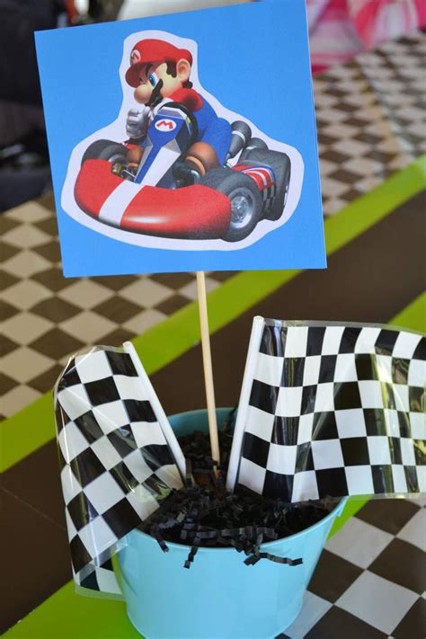 Super Mario Brothers Mario Kart Wii Birthday Party Ideas Photo 1 Of