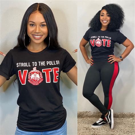 Stroll To The Polls Vote T Shirt Delta Sigma Theta Etsy