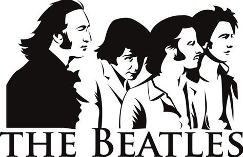 Beatles Vector V1 By Katala Beatles Silhouette Silhouette Stencil