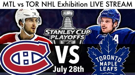 Canadiens Vs Maple Leafs Nhl Exhibition Game Live Stream 2020