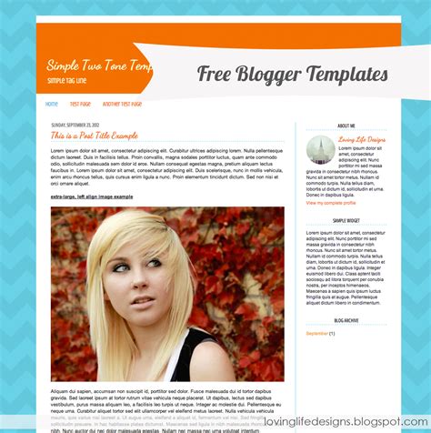 Simple Blogger Templates Free