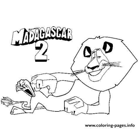 Coloring Pages For Kids Madagascar 2 Alex6160 Coloring page Printable