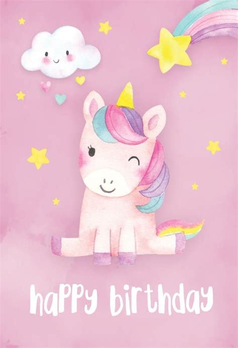 Happiest Unicorn - Birthday Card (Free) | Greetings Island | Unicorn
